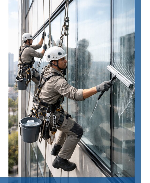 Мойка окон альпинистами в Сердобске от 4550 р. | ВЫСОТНИК-Срд