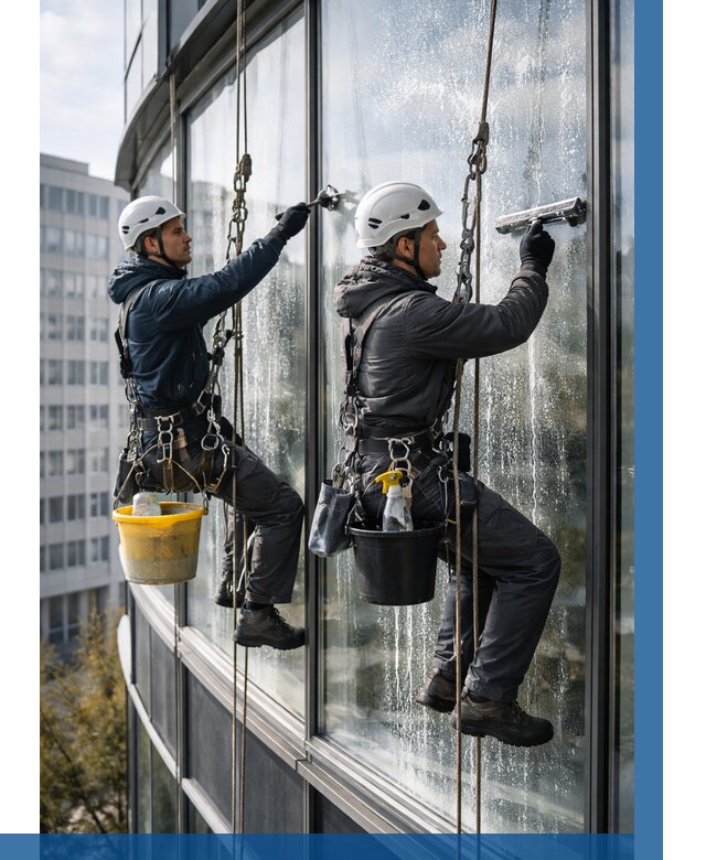 Мойка панорамных окон в Сердобске от 354 р. заказать у ВЫСОТНИК-Срд