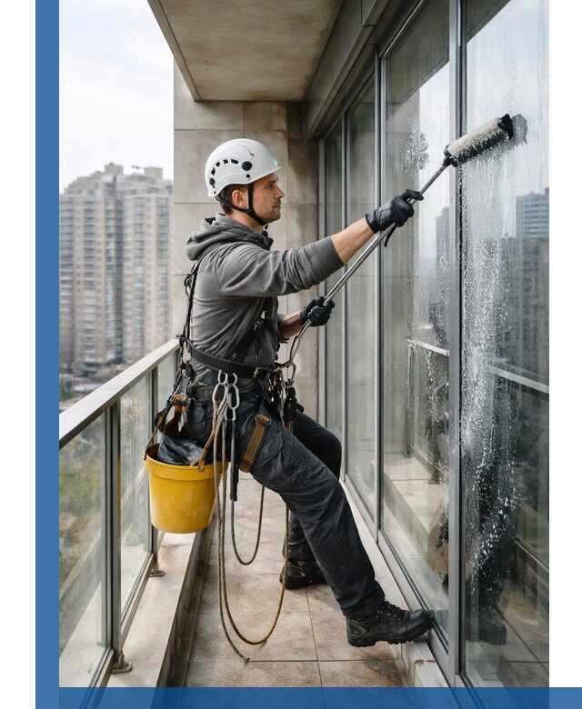 Профессиональная мойка балконного остекления в Сердобске