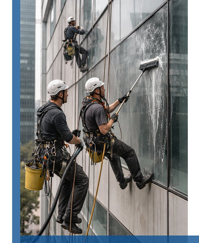 Профессиональная высотная мойка фасадов зданий в Сердобске