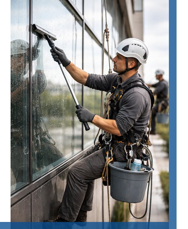 Мойка стеклянных фасадов в Сердобске от 202 р. | ВЫСОТНИК-Срд