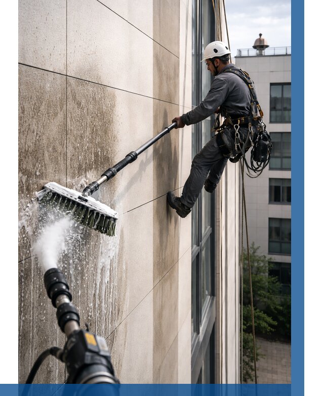 Мойка фасада из керамогранита в Сердобске от 303 р. | ВЫСОТНИК-Срд