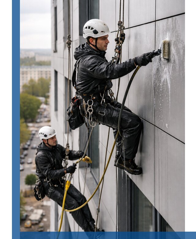 Профессиональная мойка фасада из композита в Сердобске