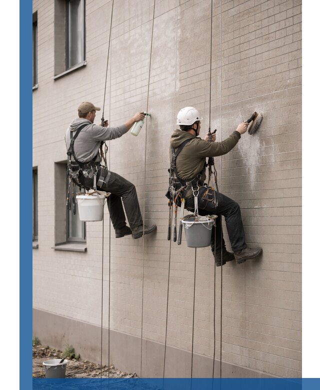 Удаление высолов с фасада зданий в Сердобске без повреждений и следов