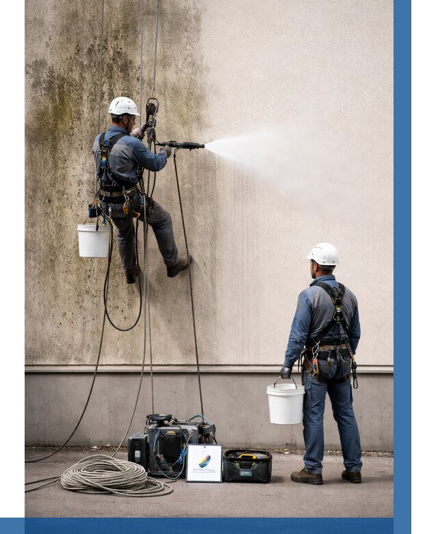 Очистка фасада от плесени в Сердобске от 303 р. | ВЫСОТНИК-Срд