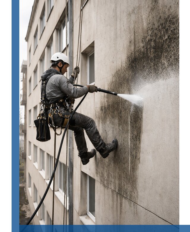 Профессиональная очистка фасадов от плесени в Сердобске