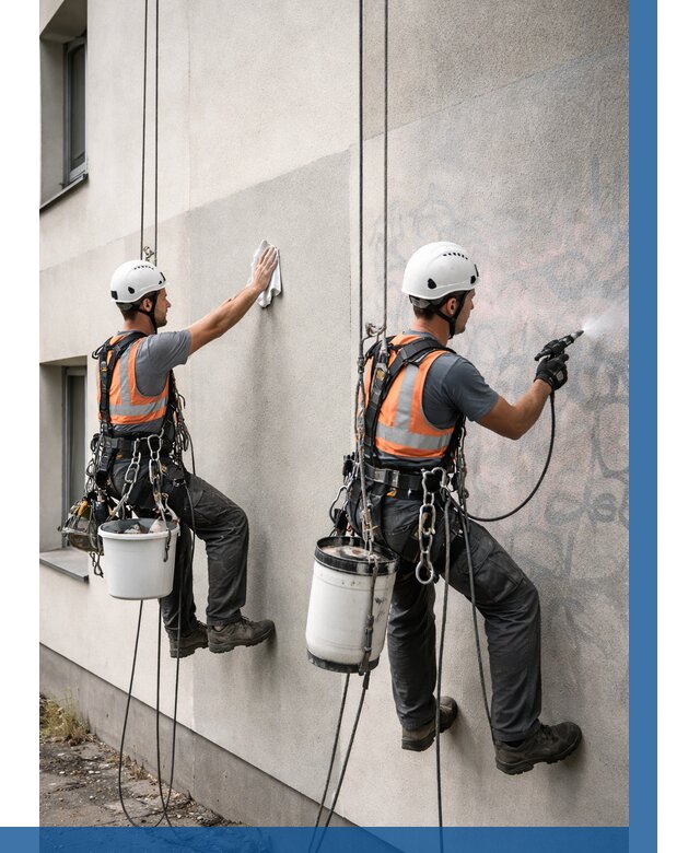 Антиграффити покрытие фасада в Сердобске от 607 р. | ВЫСОТНИК-Срд