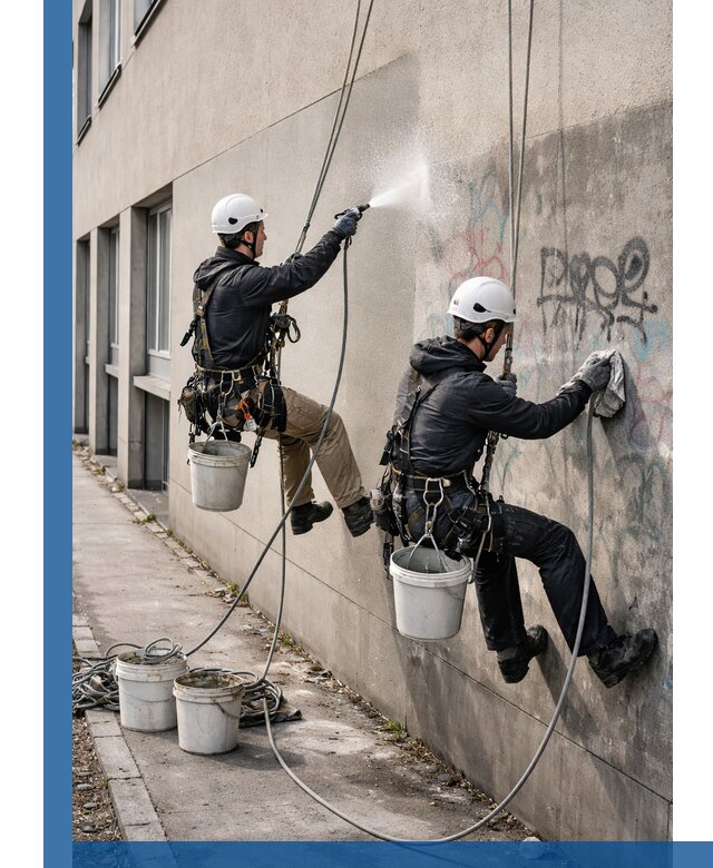 Антиграффити покрытие фасада с защитой от надписей в Сердобске