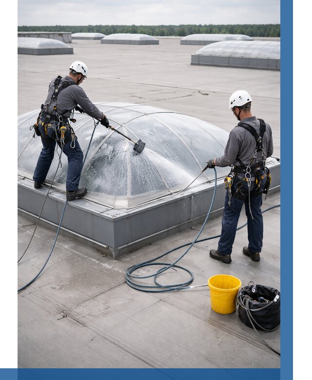 Мойка зенитных фонарей в Сердобске, заказать от 4550 р. | ВЫСОТНИК-Срд