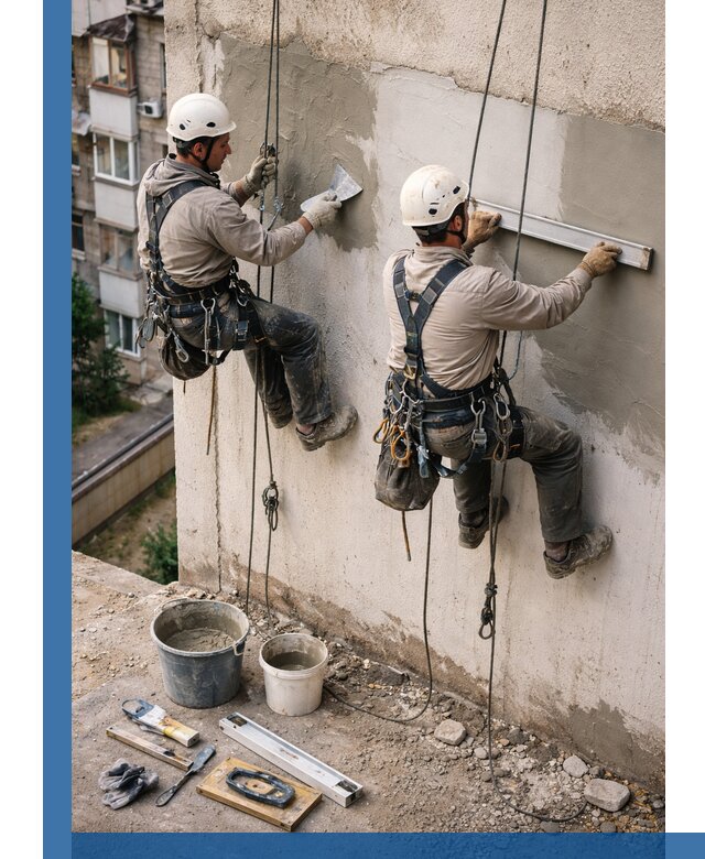 Комплексный ремонт штукатурного фасада с гарантией в Сердобске