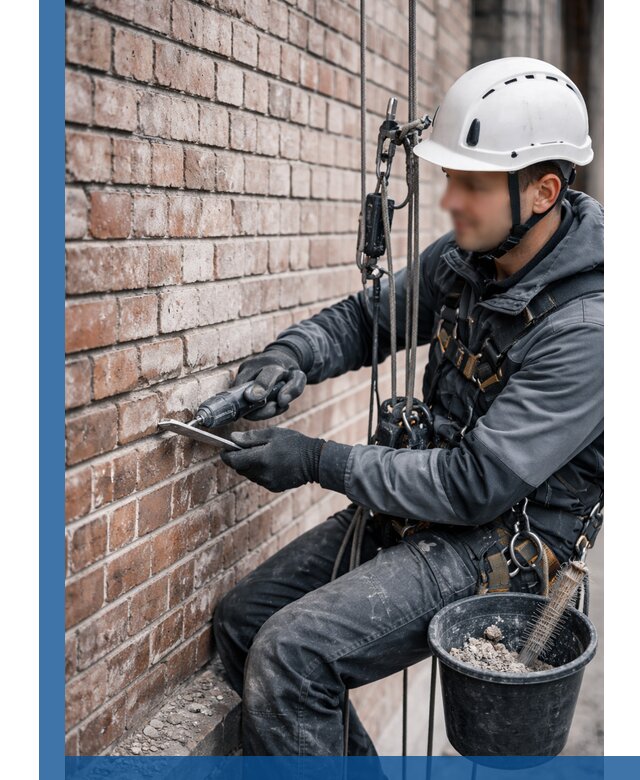 Расшивка кирпичных швов фасадов и стен, ремонт в Сердобске