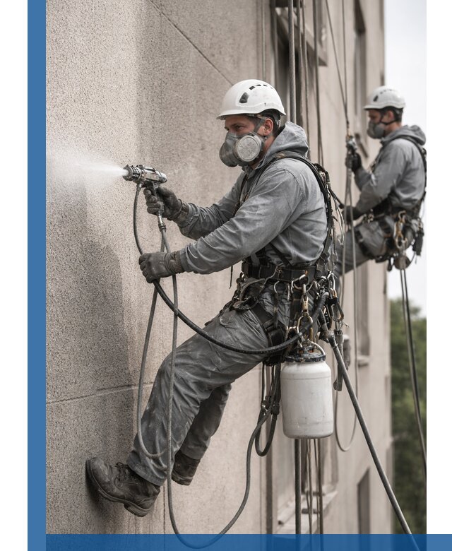 Безвоздушная покраска фасадов зданий в Сердобске профессионально