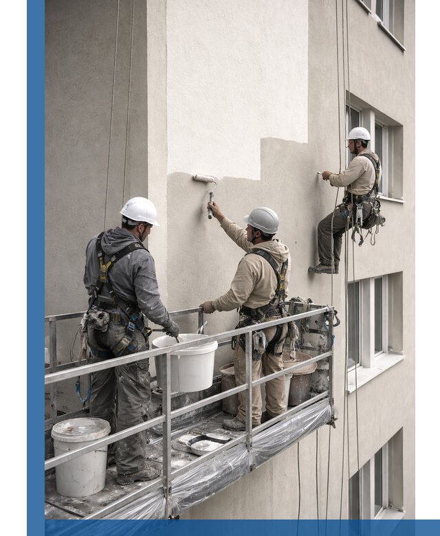 Покраска оштукатуренного фасада в Сердобске под ключ с гарантией