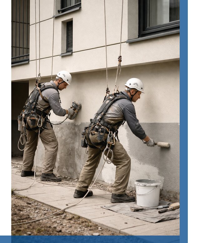 Окраска цоколя здания в Сердобске от 455 р. под ключ | ВЫСОТНИК-Срд