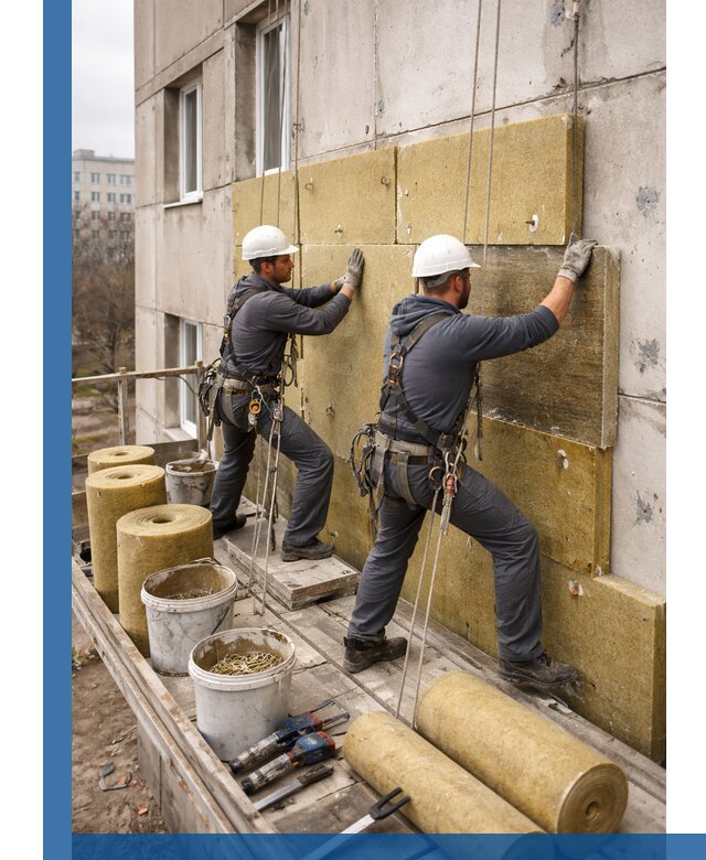 Утепление фасада минватой в Сердобске под ключ с гарантией