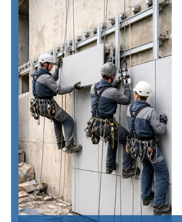 Монтаж вентилируемого фасада в Сердобске под ключ с гарантией качества