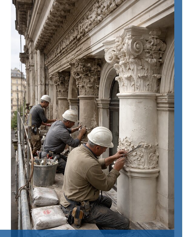 Реставрация фасадной лепнины в Сердобске от 2528 р. | ВЫСОТНИК-Срд