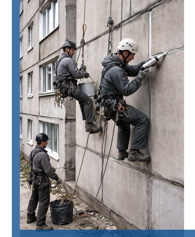 Герметизация межпанельных швов в Сердобске с гарантией герметичности