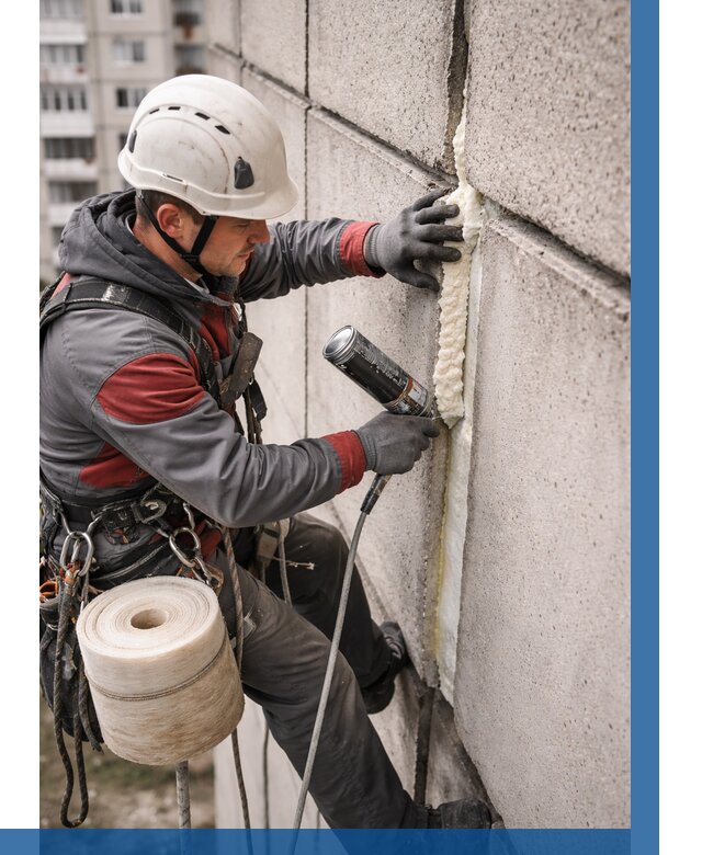 Утепление межпанельных швов в Сердобске от 708 р. | ВЫСОТНИК-Срд