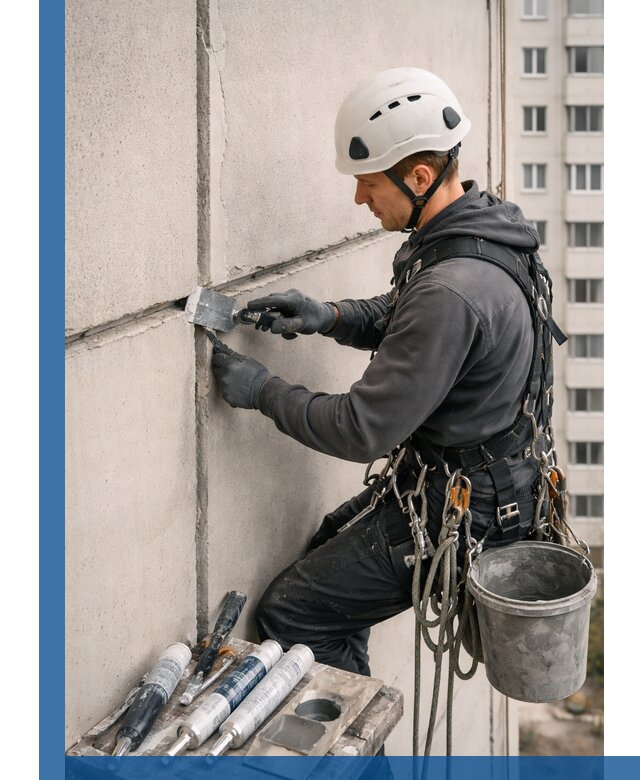 Ремонт межпанельных швов в Сердобске герметизация и восстановление