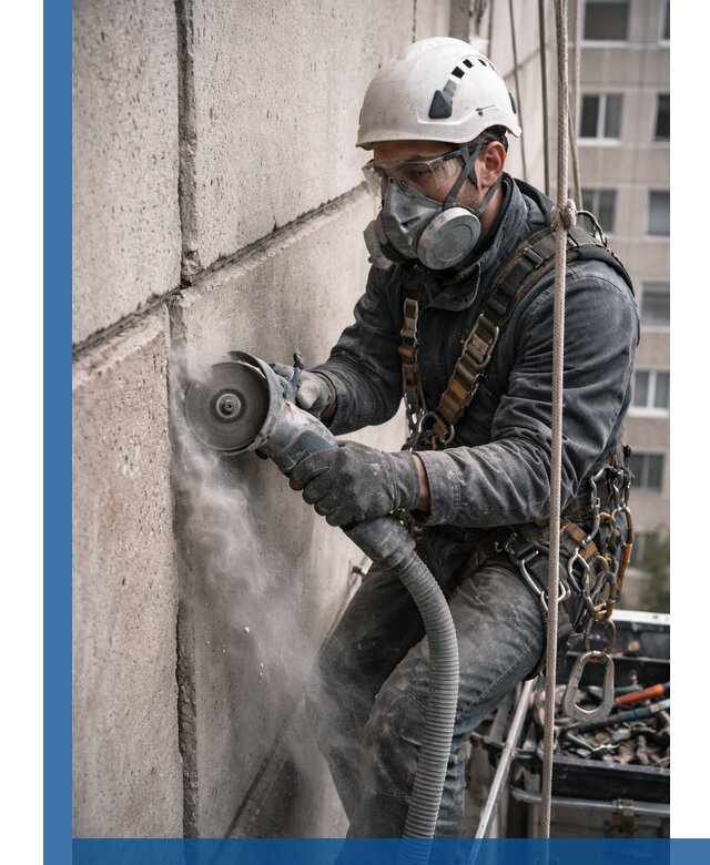 Штробление межпанельных швов в Сердобске качественно и быстро