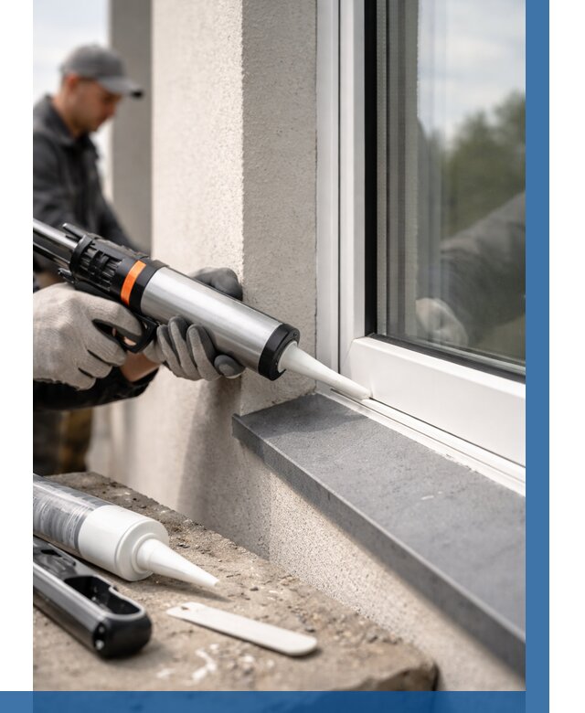 Герметизация монтажных швов окон в Сердобске от 657 р. | ВЫСОТНИК-Срд