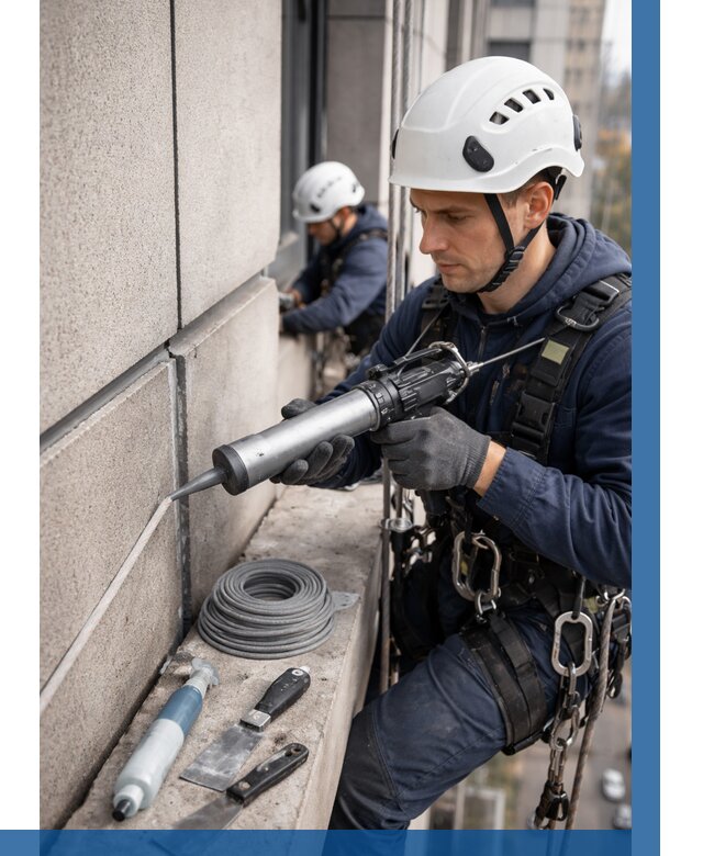 Герметизация деформационных швов фасада в Сердобске от 708 | ВЫСОТНИК-Срд