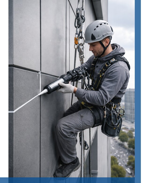 Герметизация стыков фасадных панелей в Сердобске от 6572 р.| ВЫСОТНИК-Срд