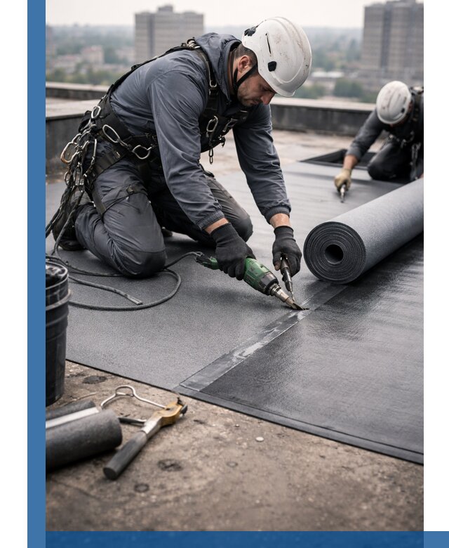 Ремонт мягкой кровли в Сердобске с выездом промальпинистов