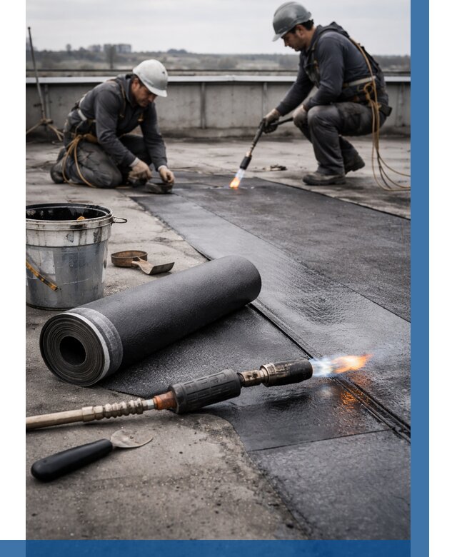 Ремонт рулонной кровли в Сердобске от 657 р. | ВЫСОТНИК-Срд