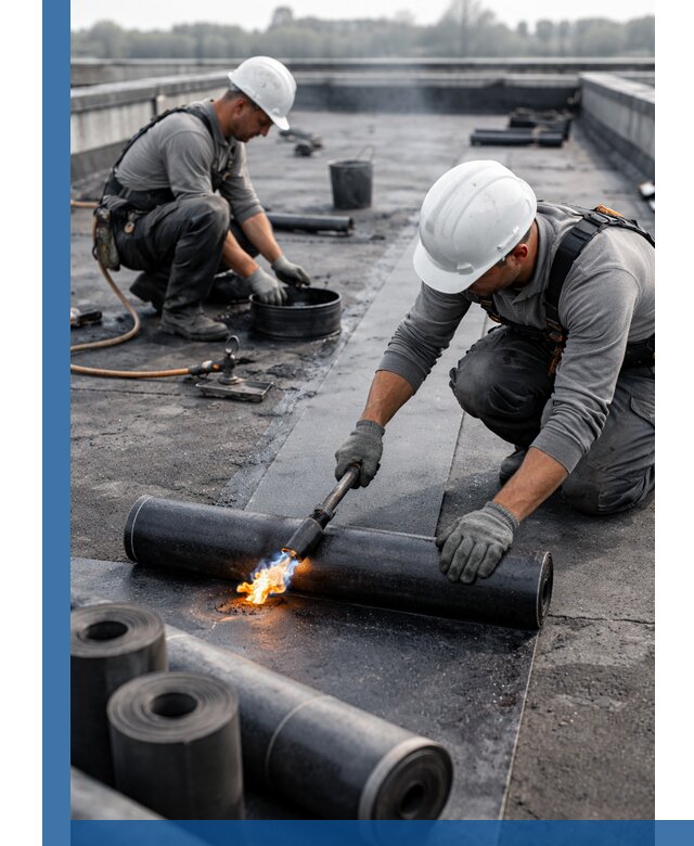 Ремонт рулонной кровли в Сердобске герметизация и восстановление