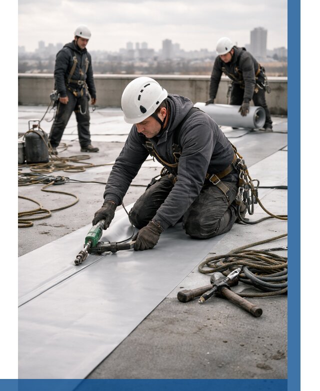 Ремонт мембранной кровли в Сердобске от 1820 р./м2 | ВЫСОТНИК-Срд