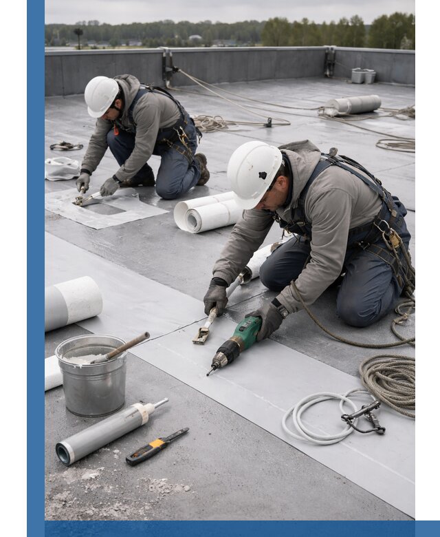 Ремонт мембранной кровли в Сердобске качественно и с гарантией