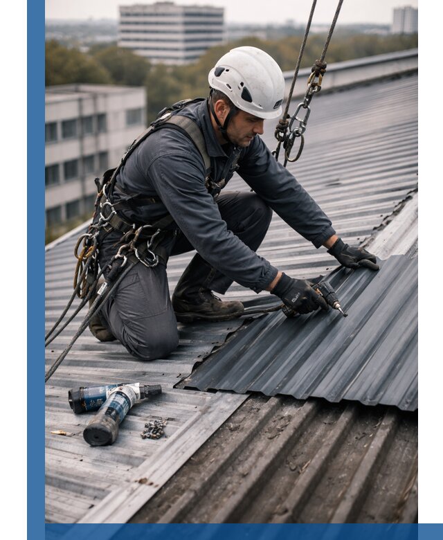 Ремонт профнастила на кровле в Сердобске, работы под ключ