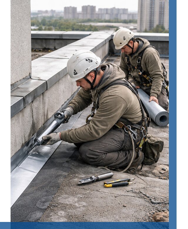 Ремонт кровельных примыканий в Сердобске от 1213 р. | ВЫСОТНИК-Срд