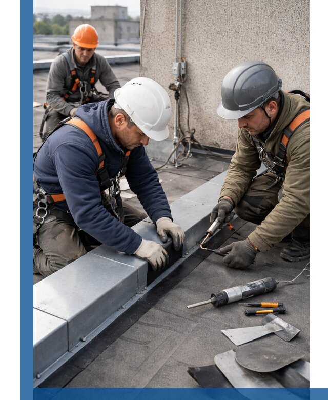 Ремонт кровельных примыканий в Сердобске профессионально