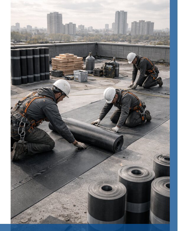 Монтаж мягкой кровли под ключ в Сердобске от 455 р. | ВЫСОТНИК-Срд