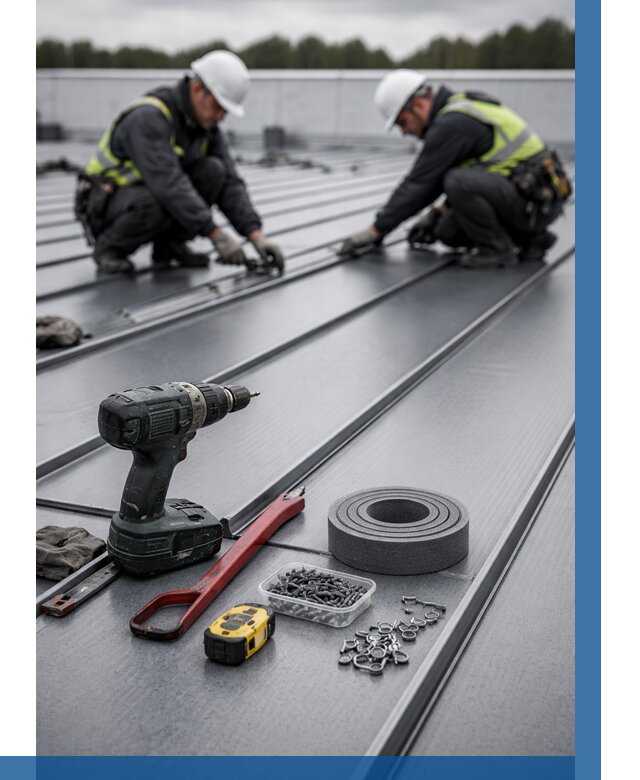 Монтаж фальцевой кровли в Сердобске от 1820 р. | ВЫСОТНИК-Срд