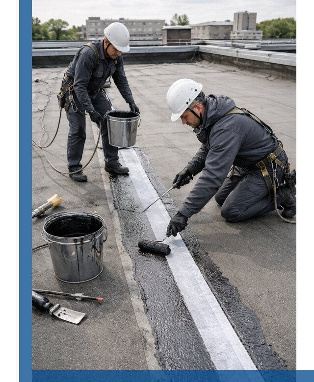 Гидроизоляция кровли мастикой в Сердобске надежная защита