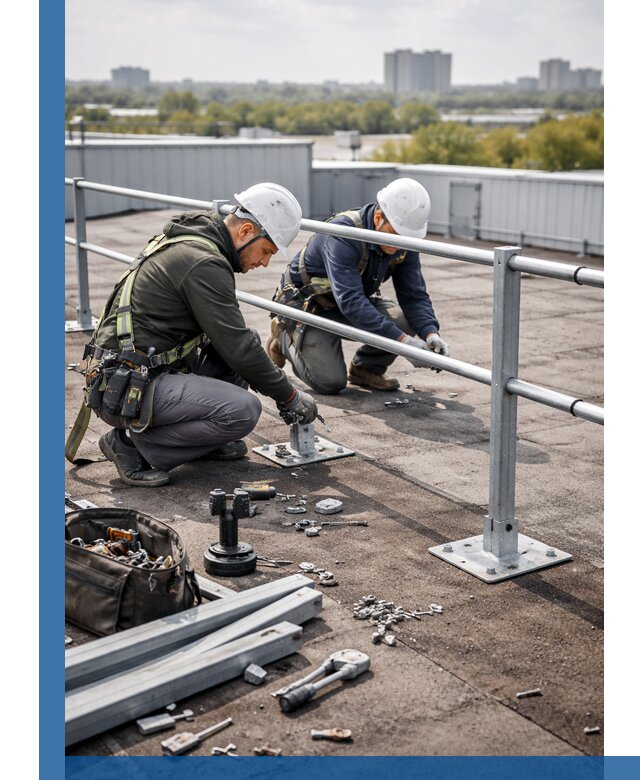 Монтаж кровельного ограждения в Сердобске под ключ с гарантией