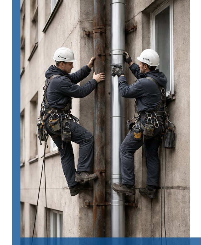 Замена водосточных труб в Сердобске: монтаж и демонтаж под ключ