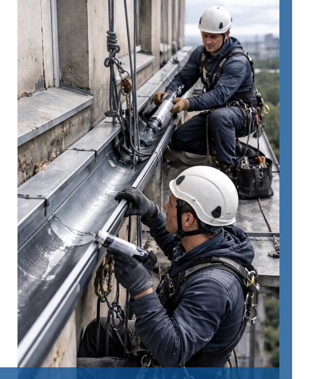 Ремонт водосточных желобов в Сердобске от 6572 р. | ВЫСОТНИК-Срд