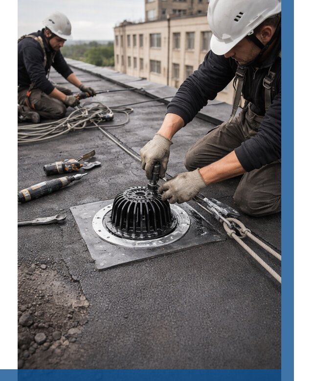 Установка водосточных воронок в Сердобске цена от 3539 р. | ВЫСОТНИК-Срд