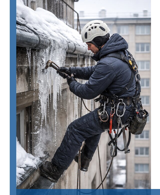 Удаление наледи и чистка водостоков в Сердобске оперативно и безопасно