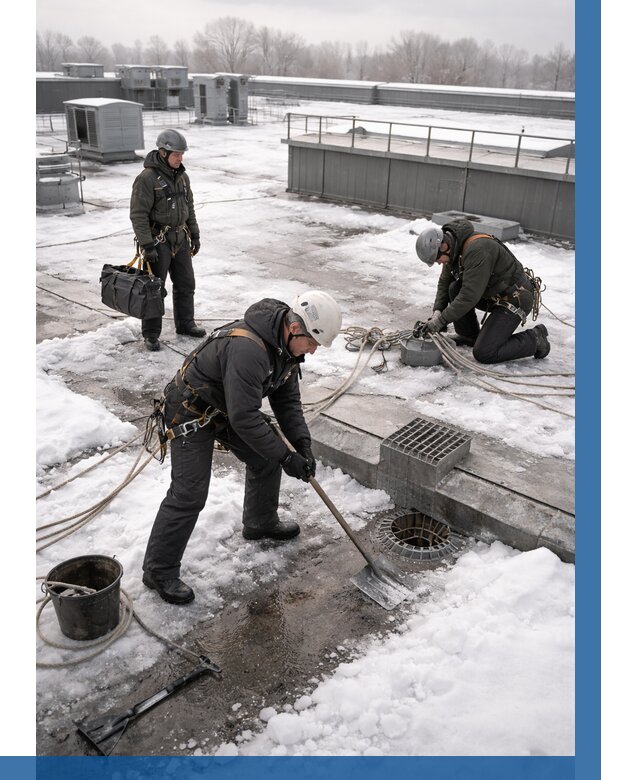 Абонентское обслуживание кровли зимой в Сердобске от 8089 р. | ВЫСОТНИК-Срд