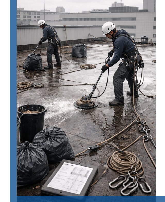 Плановая очистка кровли по графику в Сердобске для безопасности