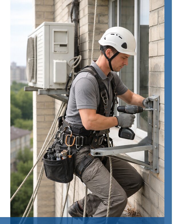 Установка кронштейнов кондиционера в Сердобске от 3539 р. | ВЫСОТНИК-Срд