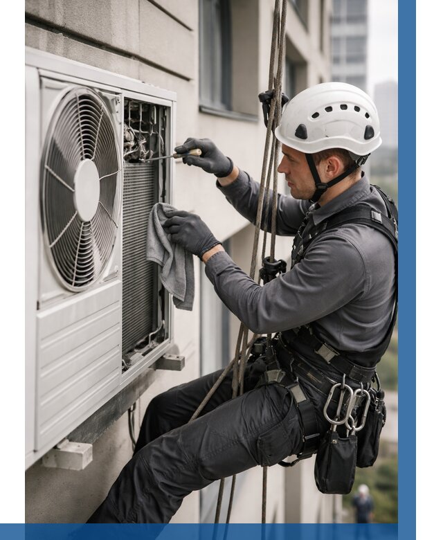 Обслуживание внешнего блока кондиционера в Сердобске от 2730 р.ВЫСОТНИК-Срд