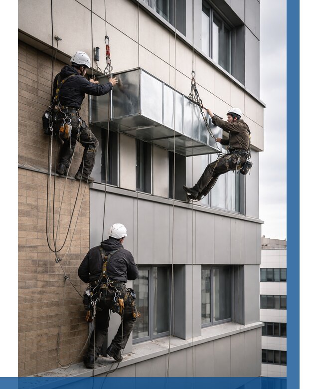 Монтаж воздуховодов на фасаде в Сердобске от 1517 р. | ВЫСОТНИК-Срд