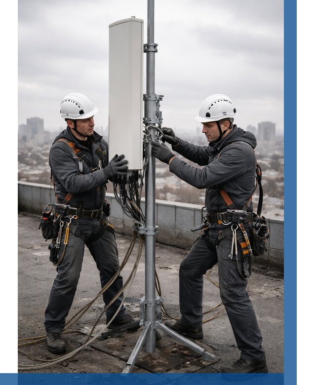 Монтаж антенн связи на крыше в Сердобске от 8594 р. | ВЫСОТНИК-Срд